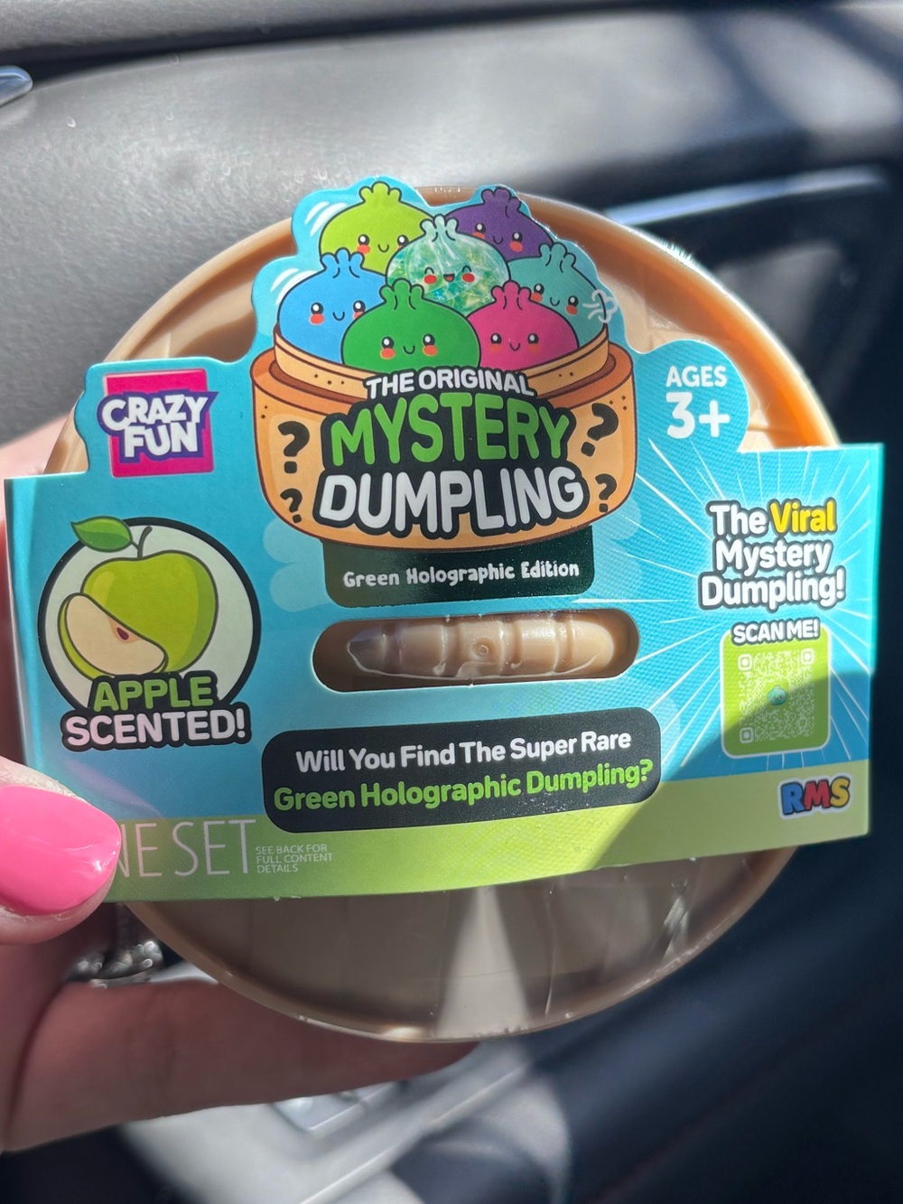 RMS Apple Scented Green Holographic Edition Squishy  Dumpling HTF